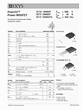 DataSheet IXTQ18N60P pdf